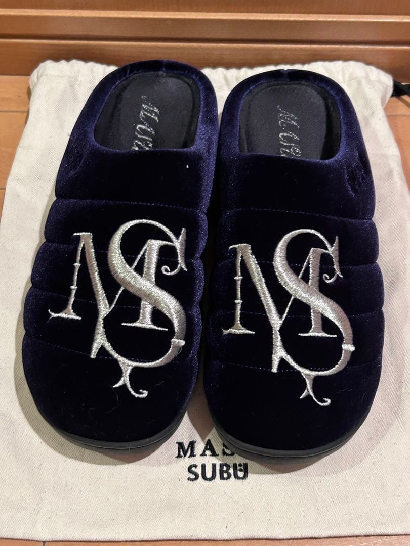 MASU X SUBU M.S. CREST SANDAL ネイビー サイズ2