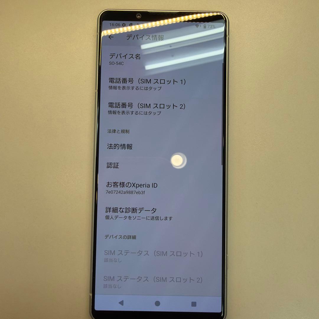 訳あり SONY Xperia 10 IV SO-52C 128GB 画面焼け小
