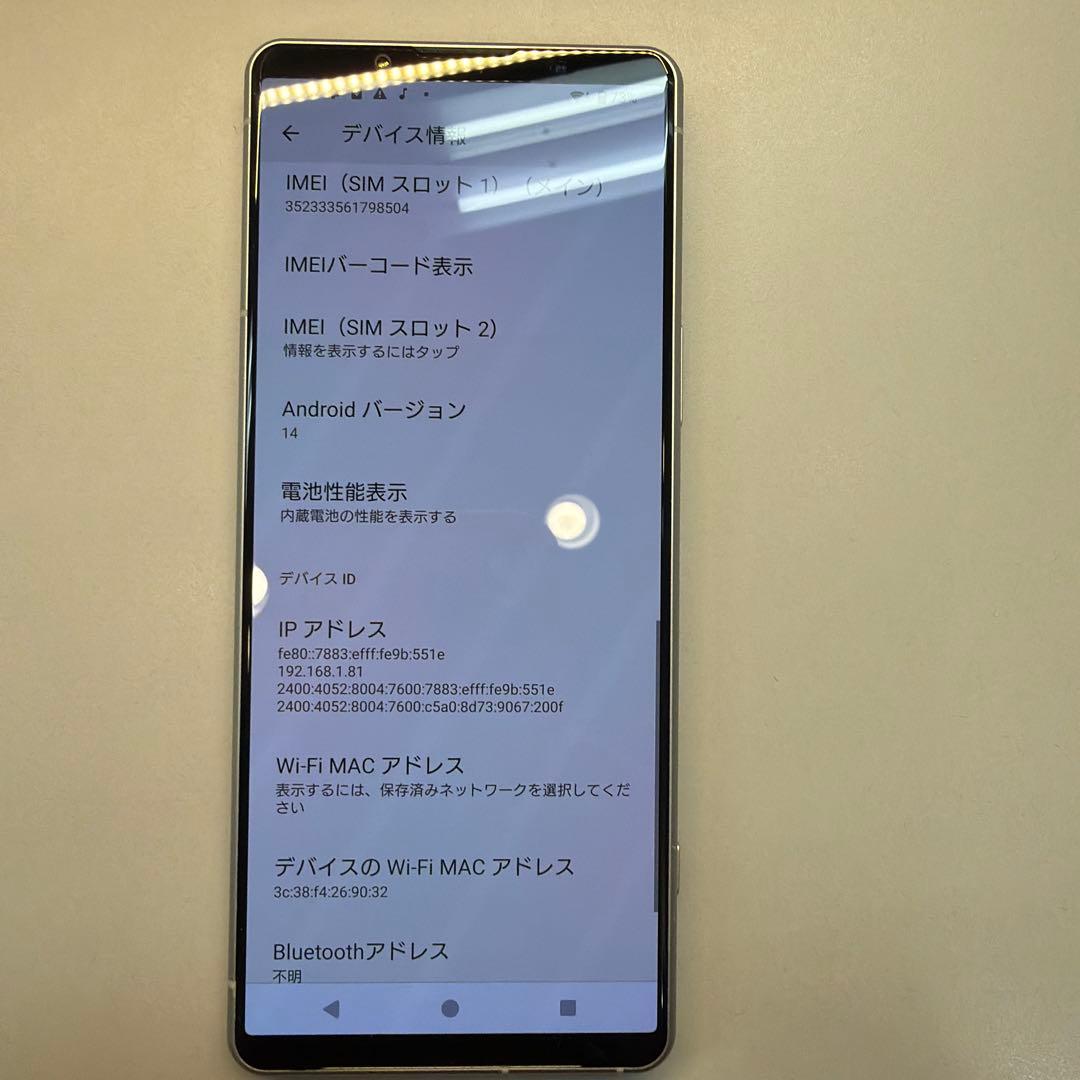 訳あり SONY Xperia 10 IV SO-52C 128GB 画面焼け小