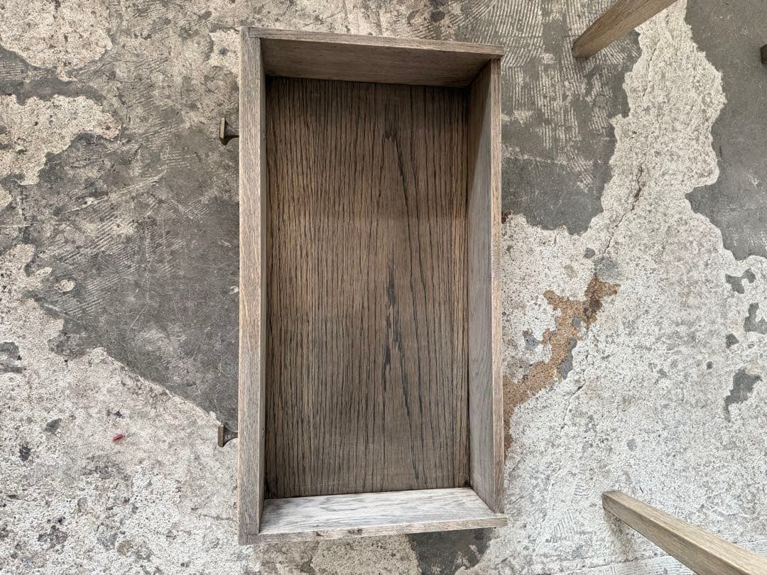 ビンテージ ドロワーサイドテーブル ドロワーコンソール　剥離