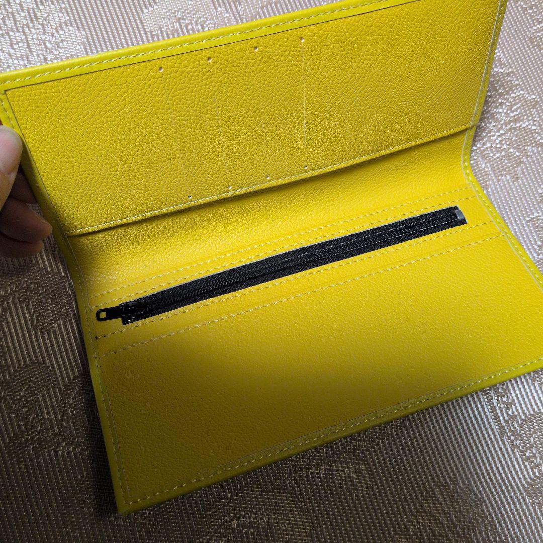 皇居 長財布 黄色 菊の御紋　イエロー