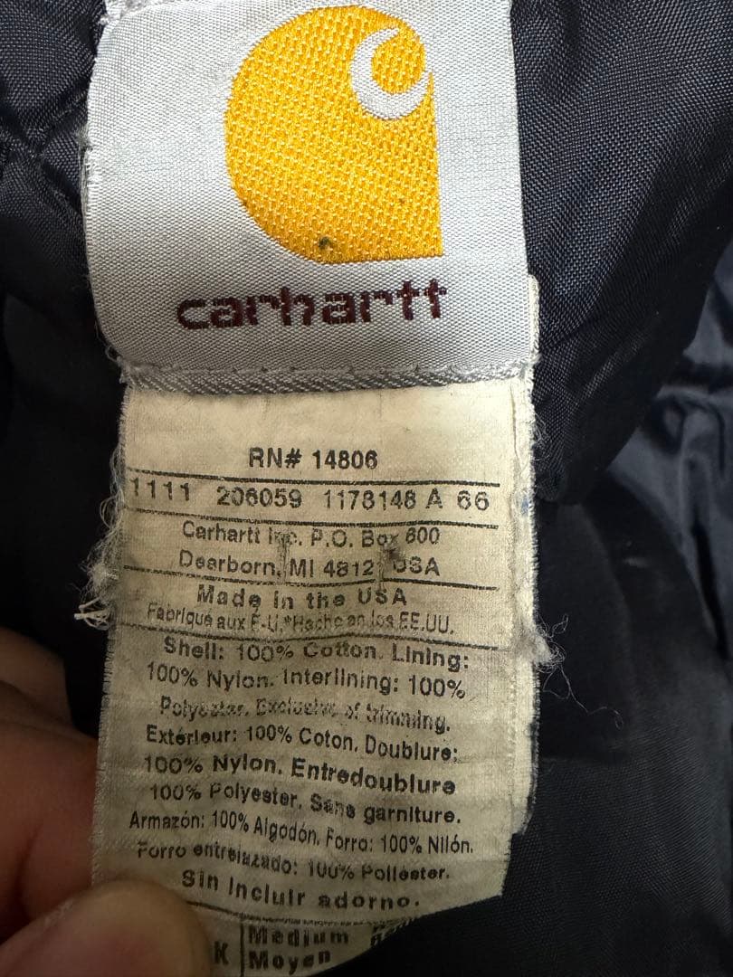 Carhartt 黒 カバーオール made in USA