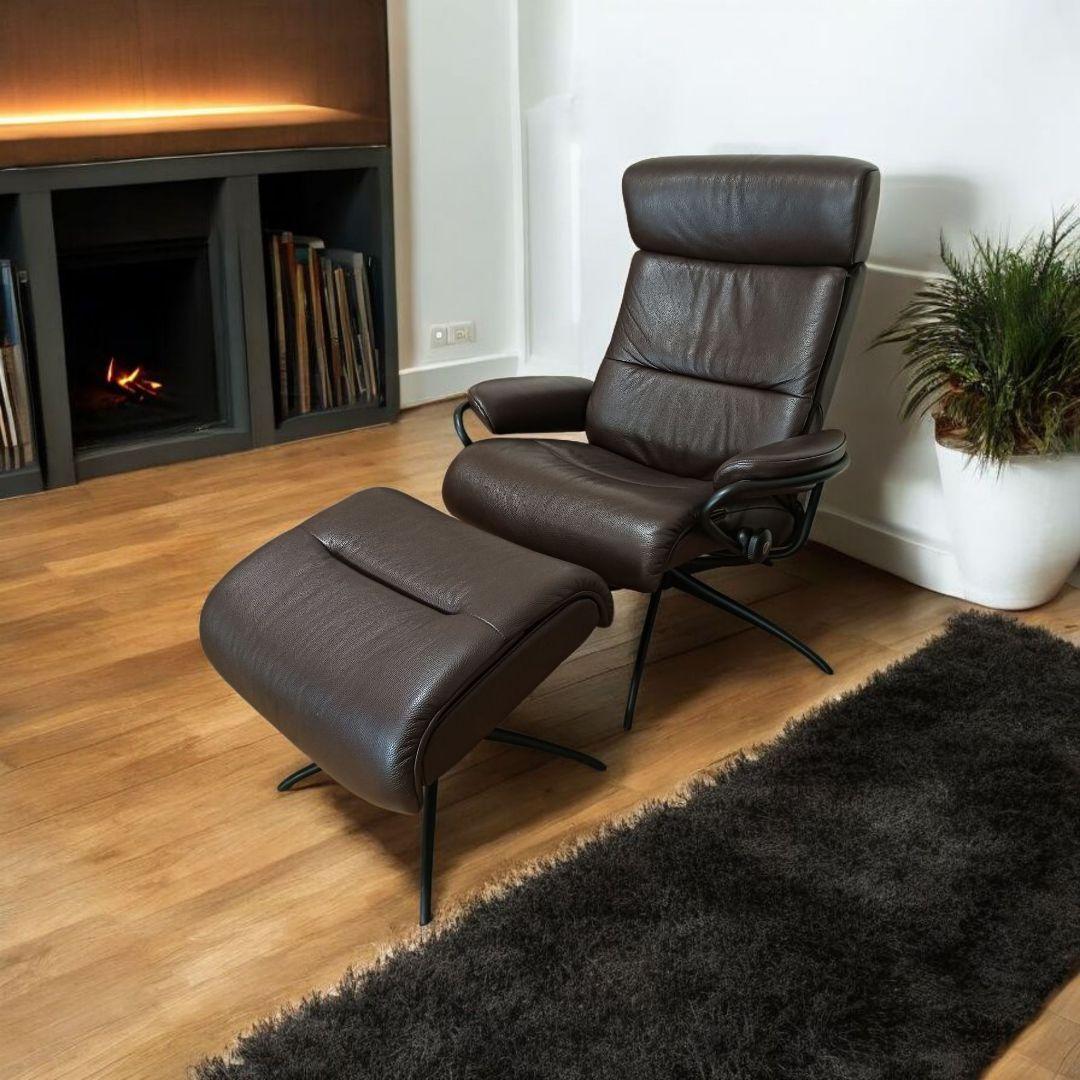 極美品! 最高級! エコーネス トーキョー リクライニングチェア ブラウン