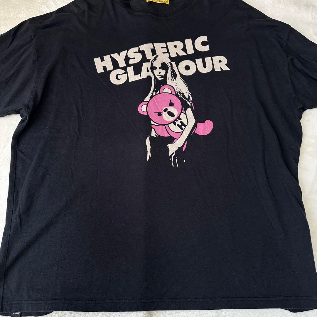 HYSTERIC GLAMOUR ヒスベア ガール ロンT 長袖 ブラック 黒