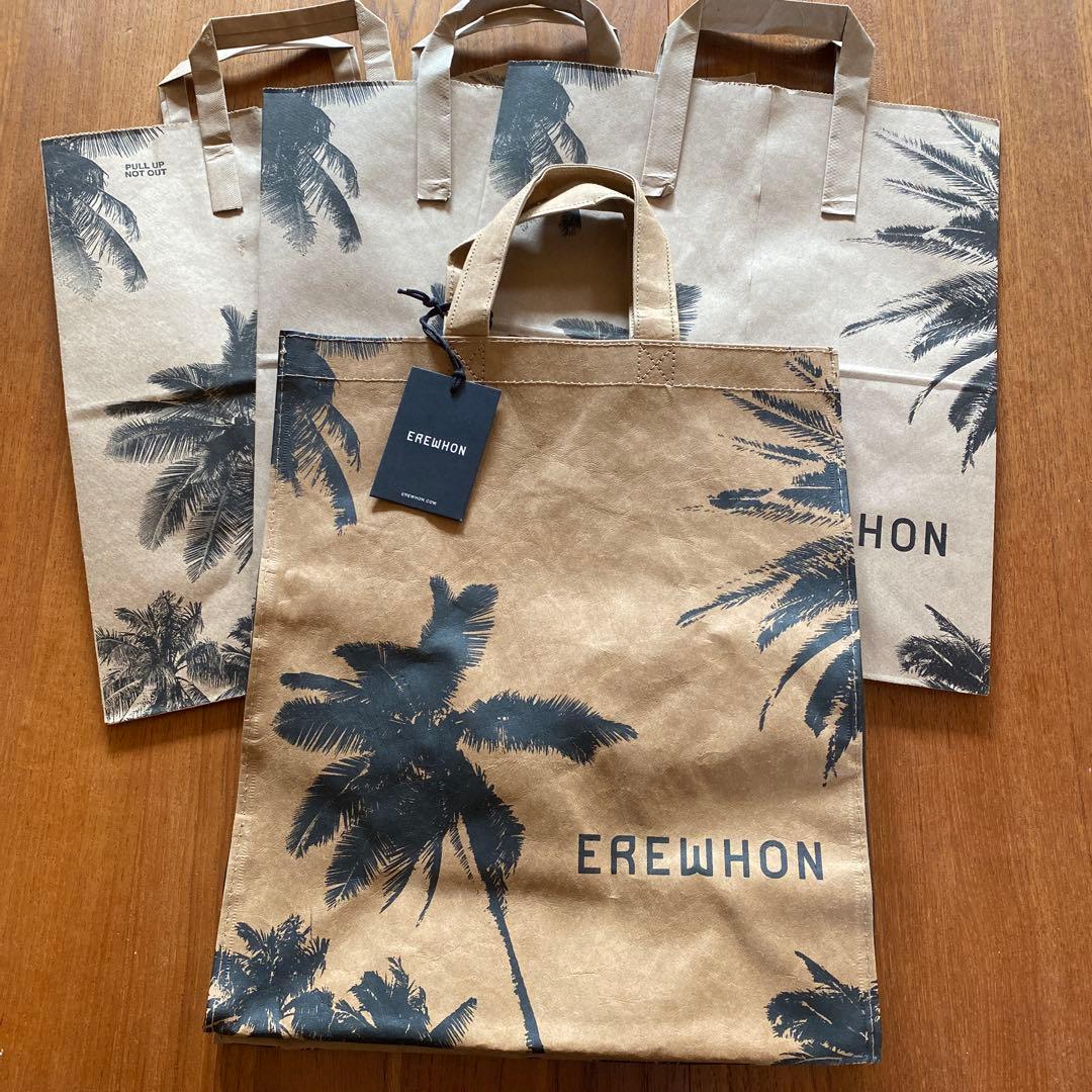 EREWHON エレウォンクラフトウォッシャブルバッグ1点と紙袋3点