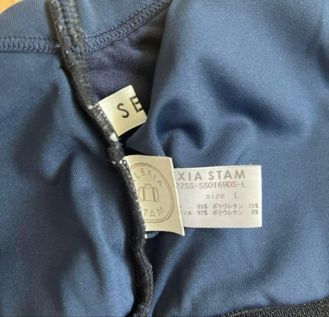 ALEXIA STAM ワンショルダー ブラック水着