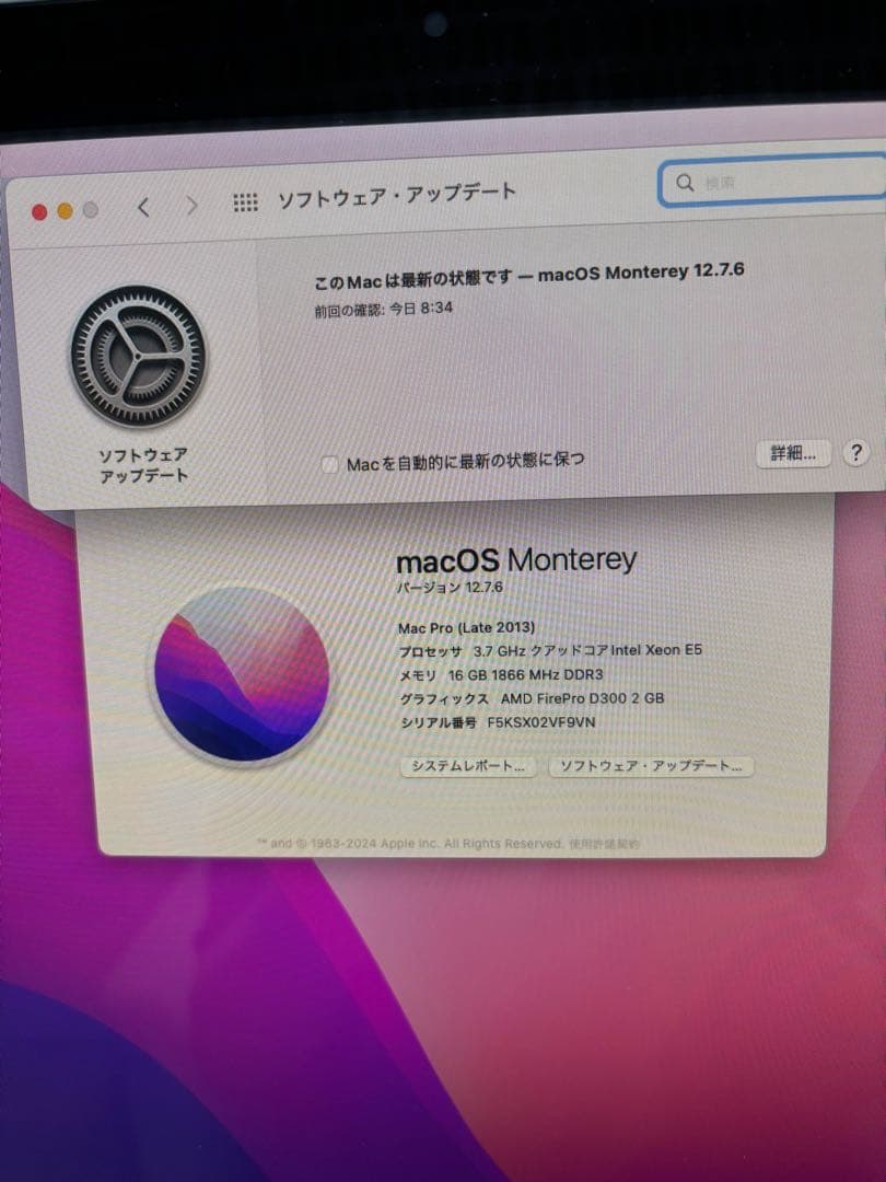 Apple Mac Pro (Late 2013) 16GB 256GB 良品