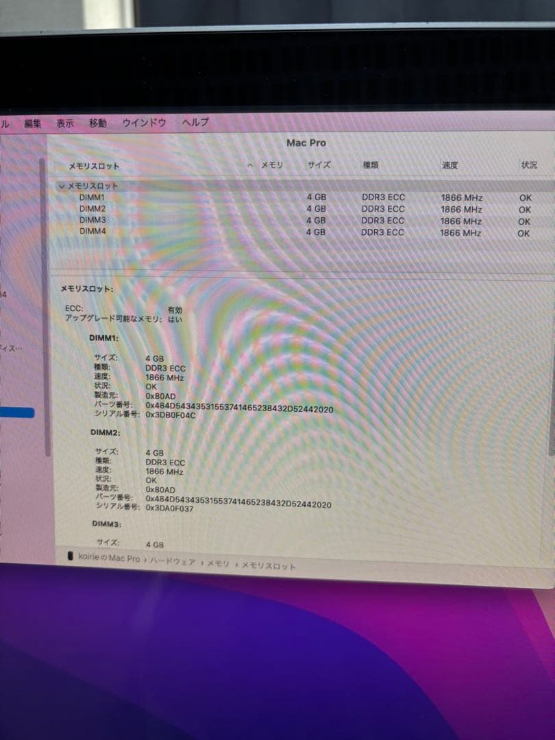 Apple Mac Pro (Late 2013) 16GB 256GB 良品