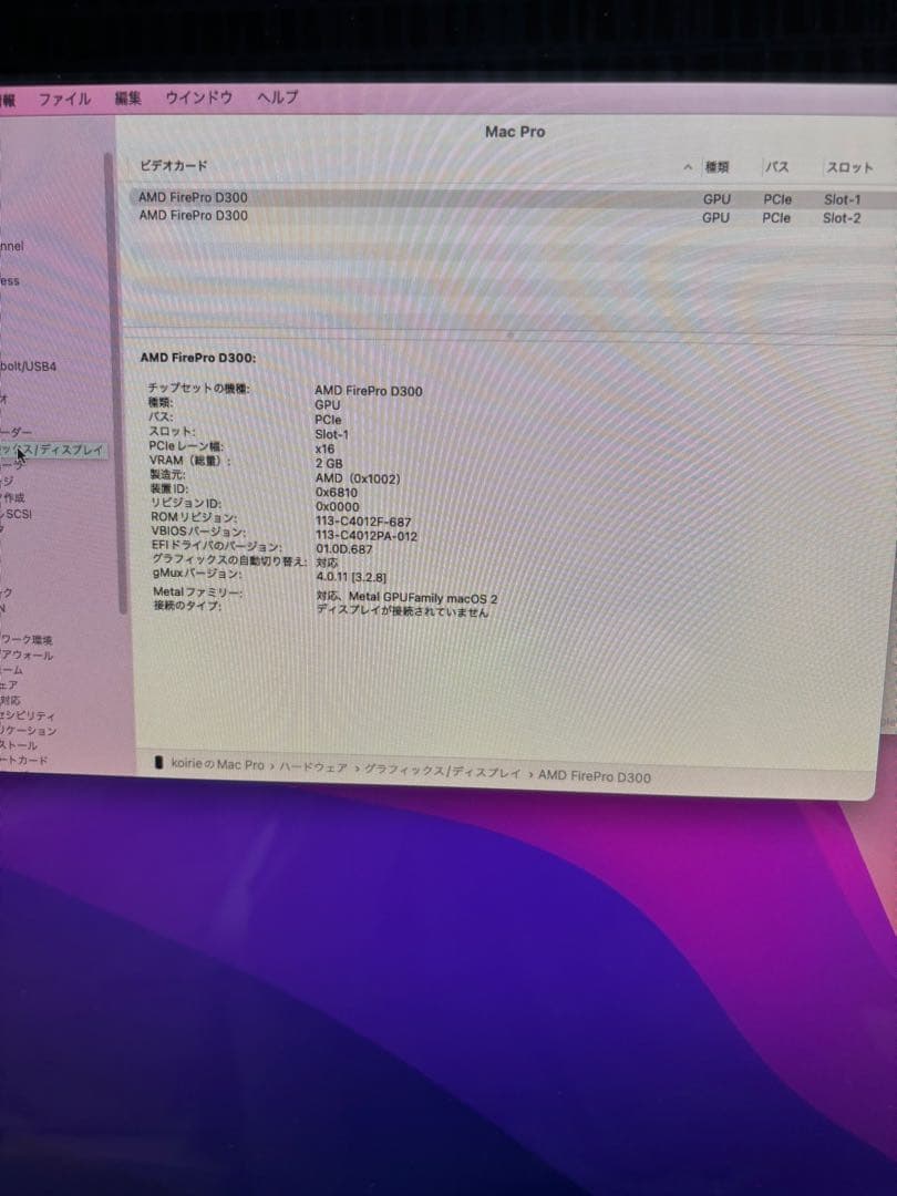 Apple Mac Pro (Late 2013) 16GB 256GB 良品