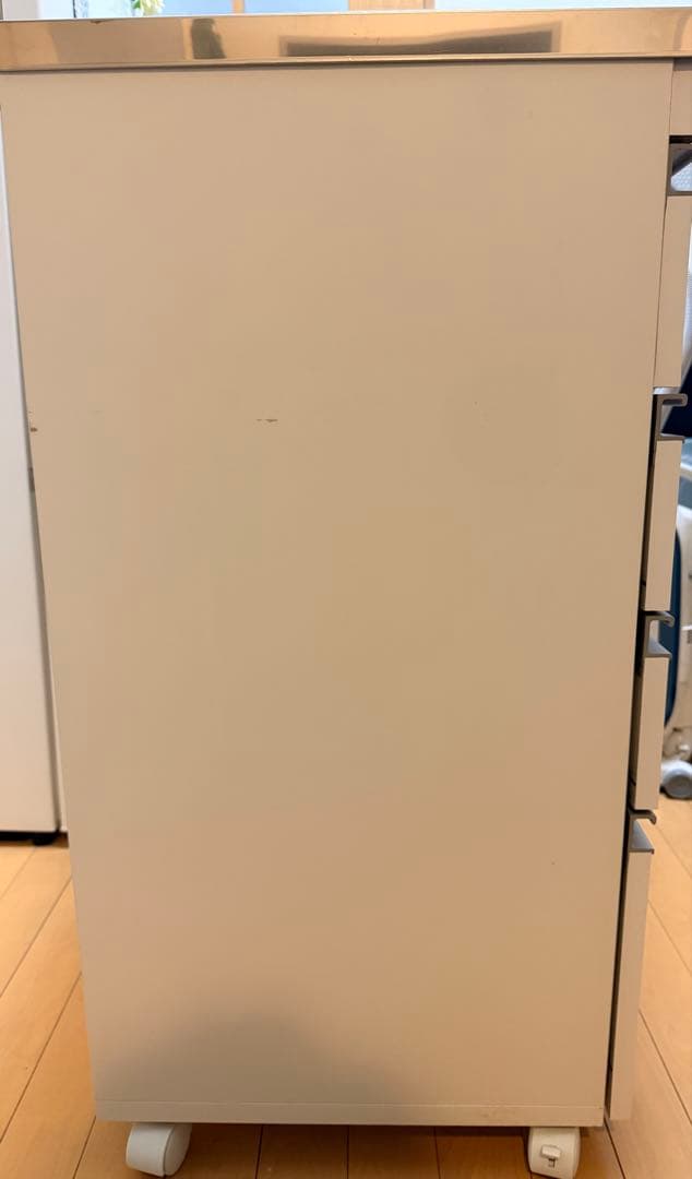 CooLith ステンレス天板 キッチンカウンター 幅90cm キャスター付