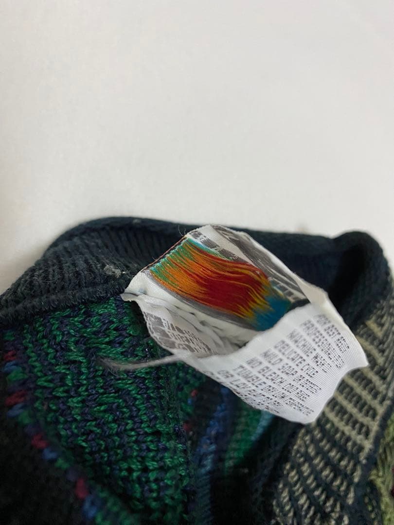 【激レア1点物】COOGI クージー 3Dニット セーター 緑柄　M