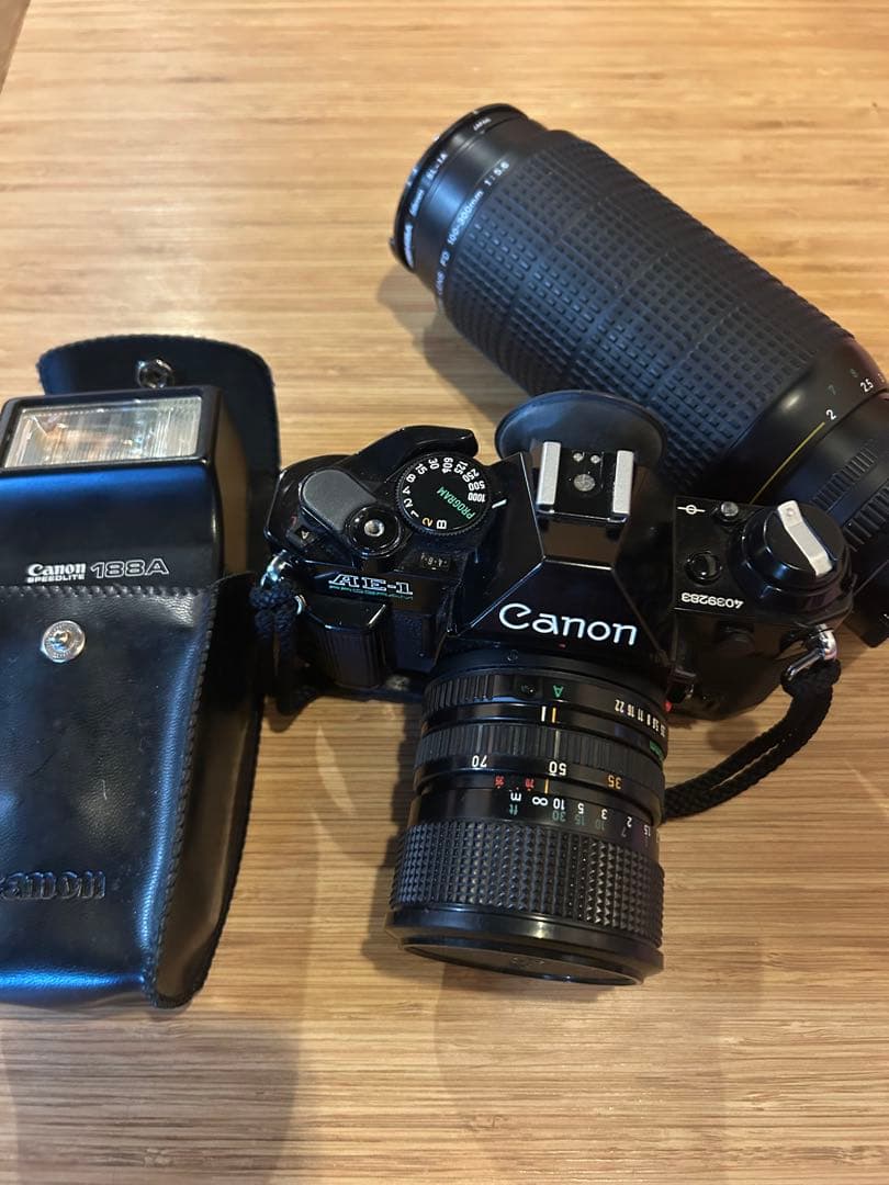 Canon AE-1 一眼レフカメラ + フラッシュ138A