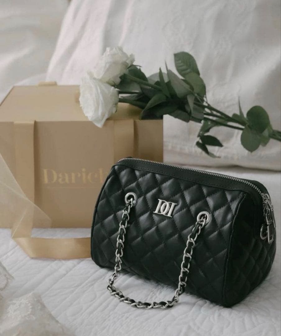 【新品・未使用】Darich キルティングミニボストンバッグ ノベルティ