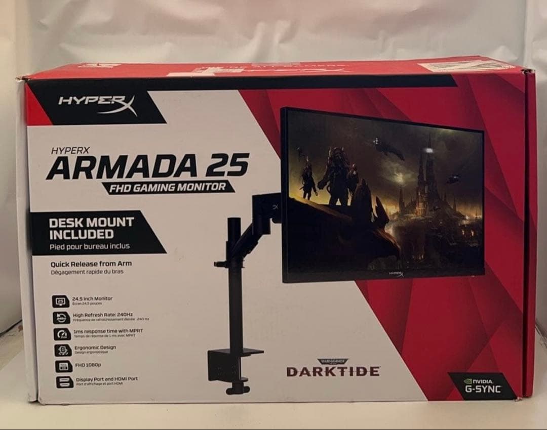 HyperX Armada 25 FHD ゲーミングモニター 本体 240hz