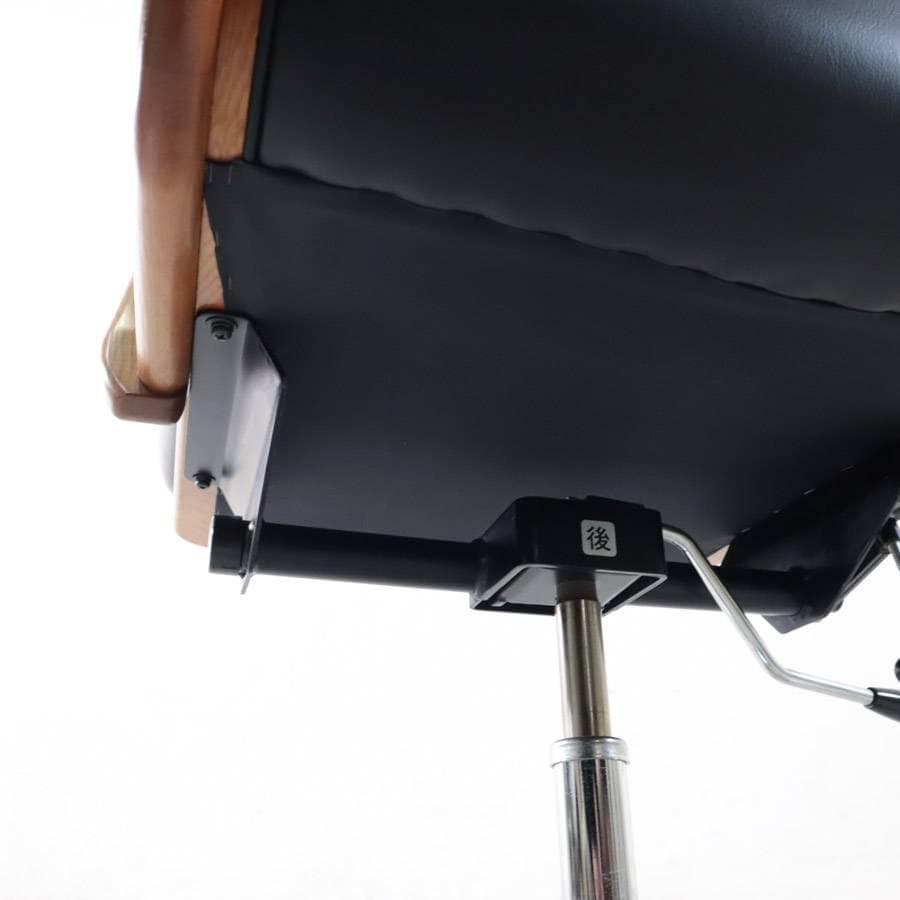 浜本工芸 ハイバック デスクチェア DSA-5800 ナラ無垢 本革レザー