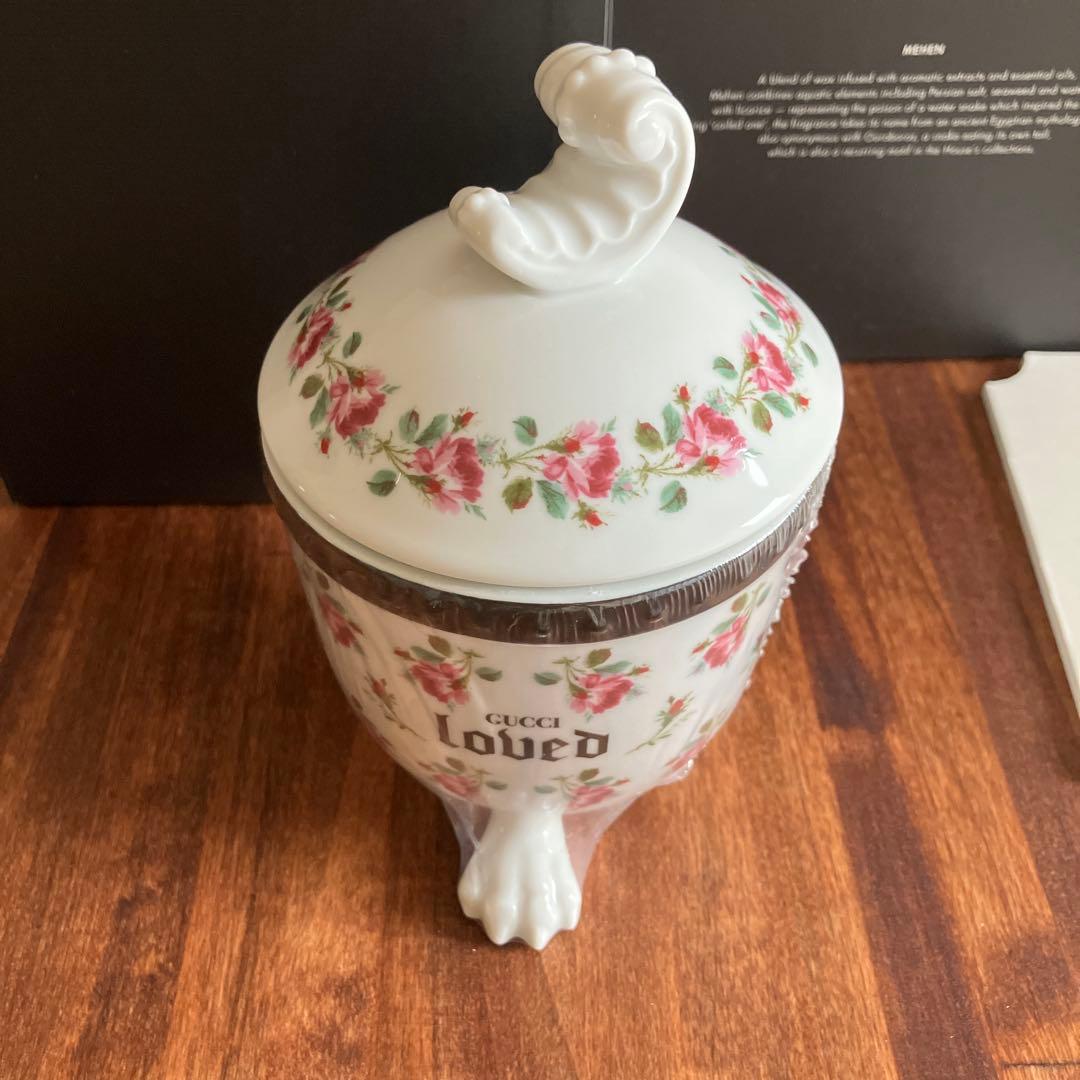 【未使用】GUCCI 花柄キャンドルホルダー