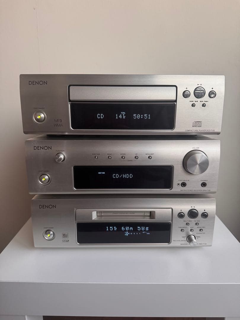 DENON CDプレーヤー デノン コンポ MD ミニコンポ チューナー