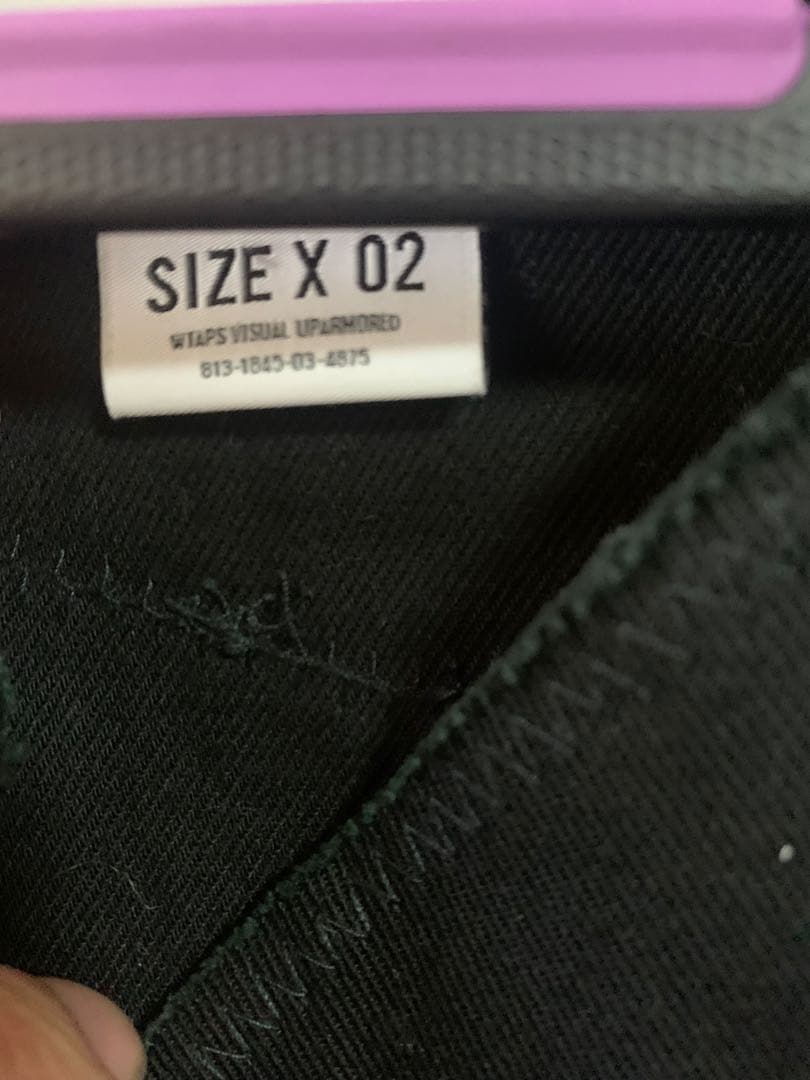 WTAPS ブラック ノーカラージャケット サイズX 02