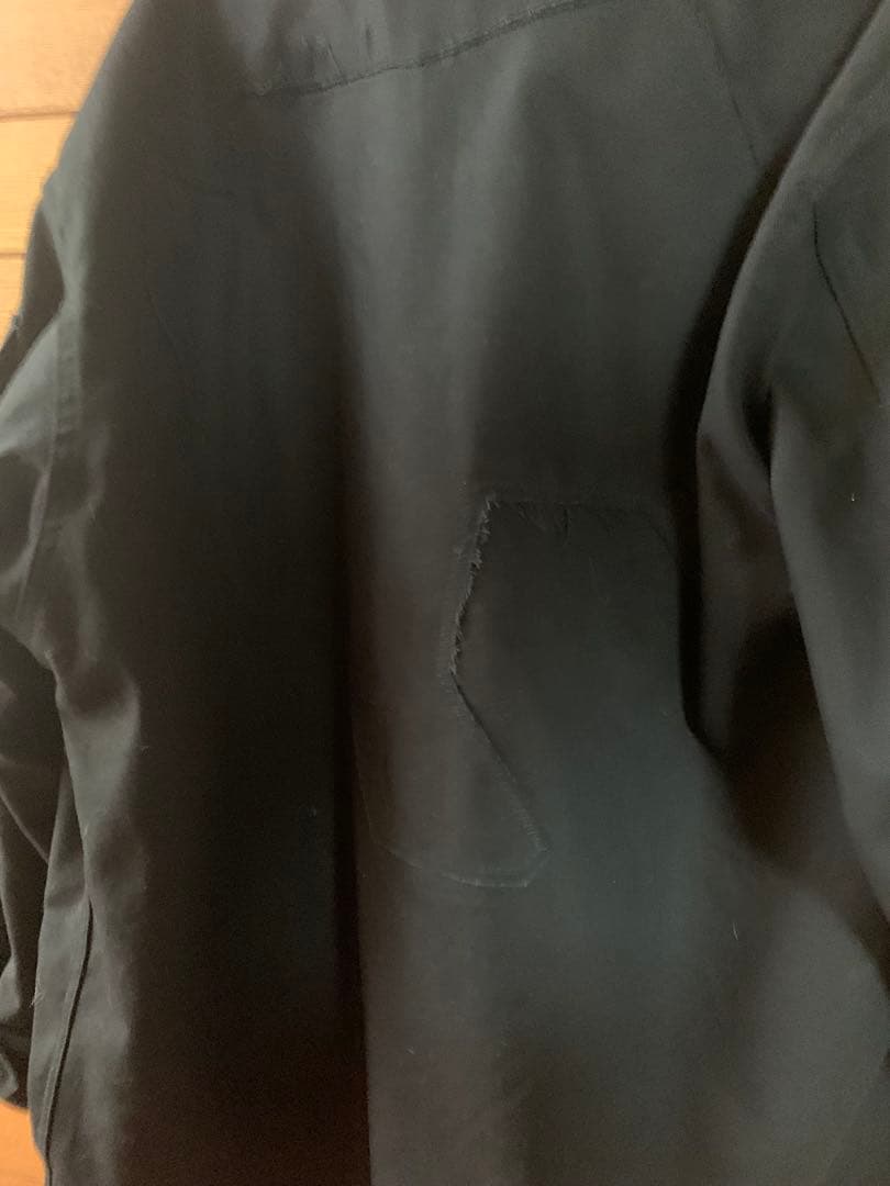 WTAPS ブラック ノーカラージャケット サイズX 02