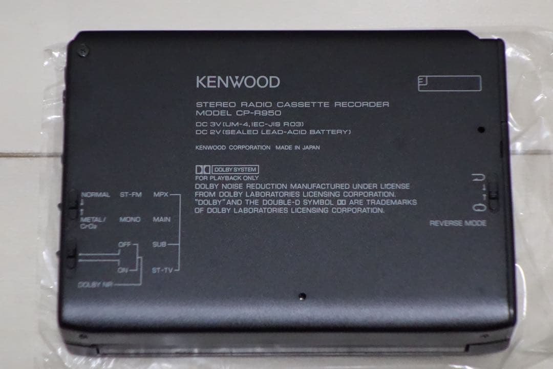 希少品 未使用 カセットプレーヤー CP-R950 KENWOOD AIWA