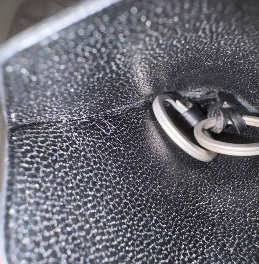 00年 エルメス D刻印 マルジェラ期 クロシェットネックレス HERMES 黒