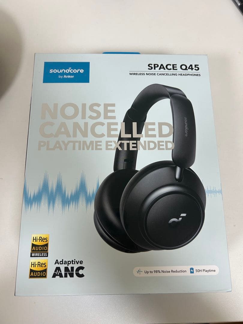 Soundcore SPACE Q45 ワイヤレスヘッドフォン アンカーブラック