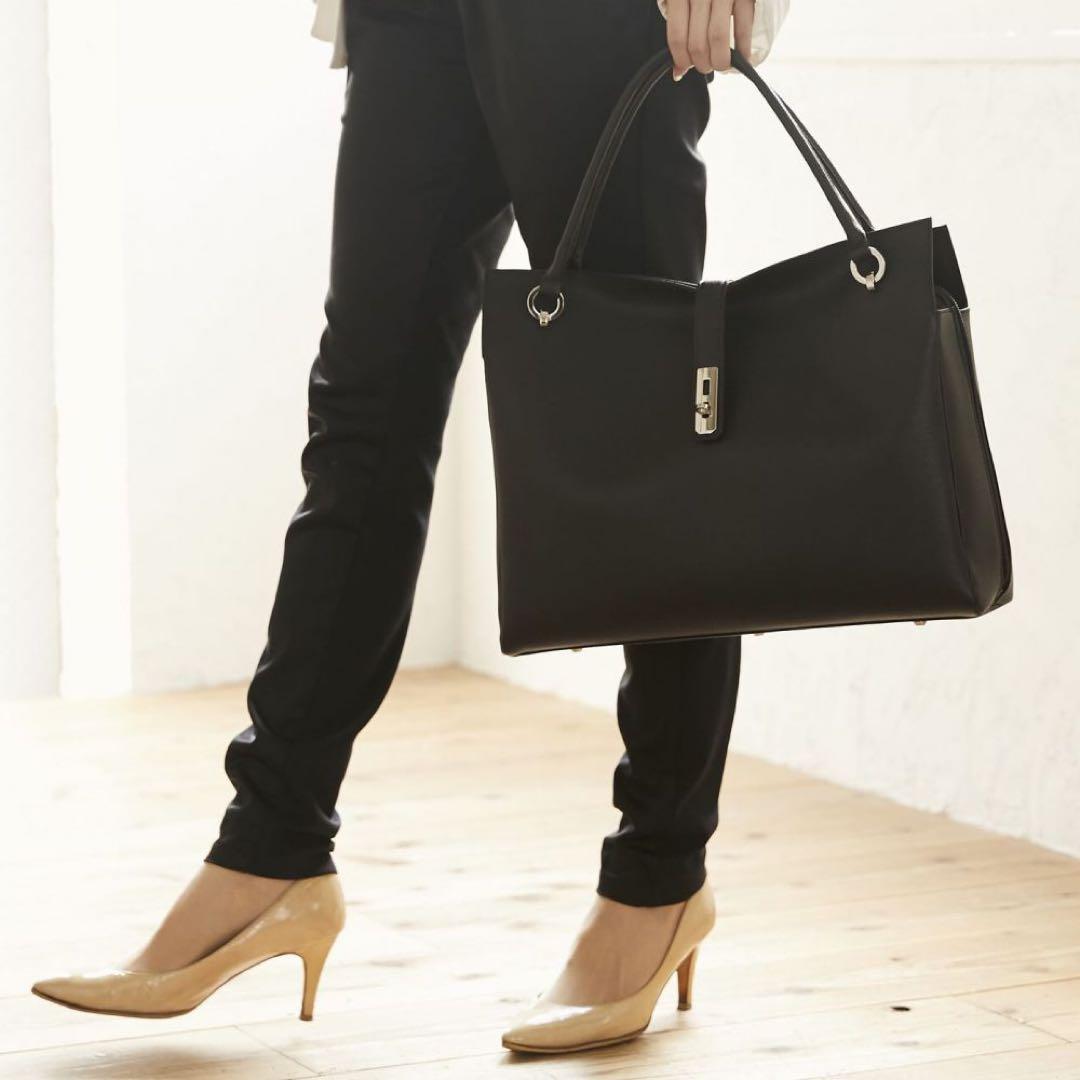 【即完売】高市早苗総理　濱野皮革工藝グレースディライトトート ブラックA4