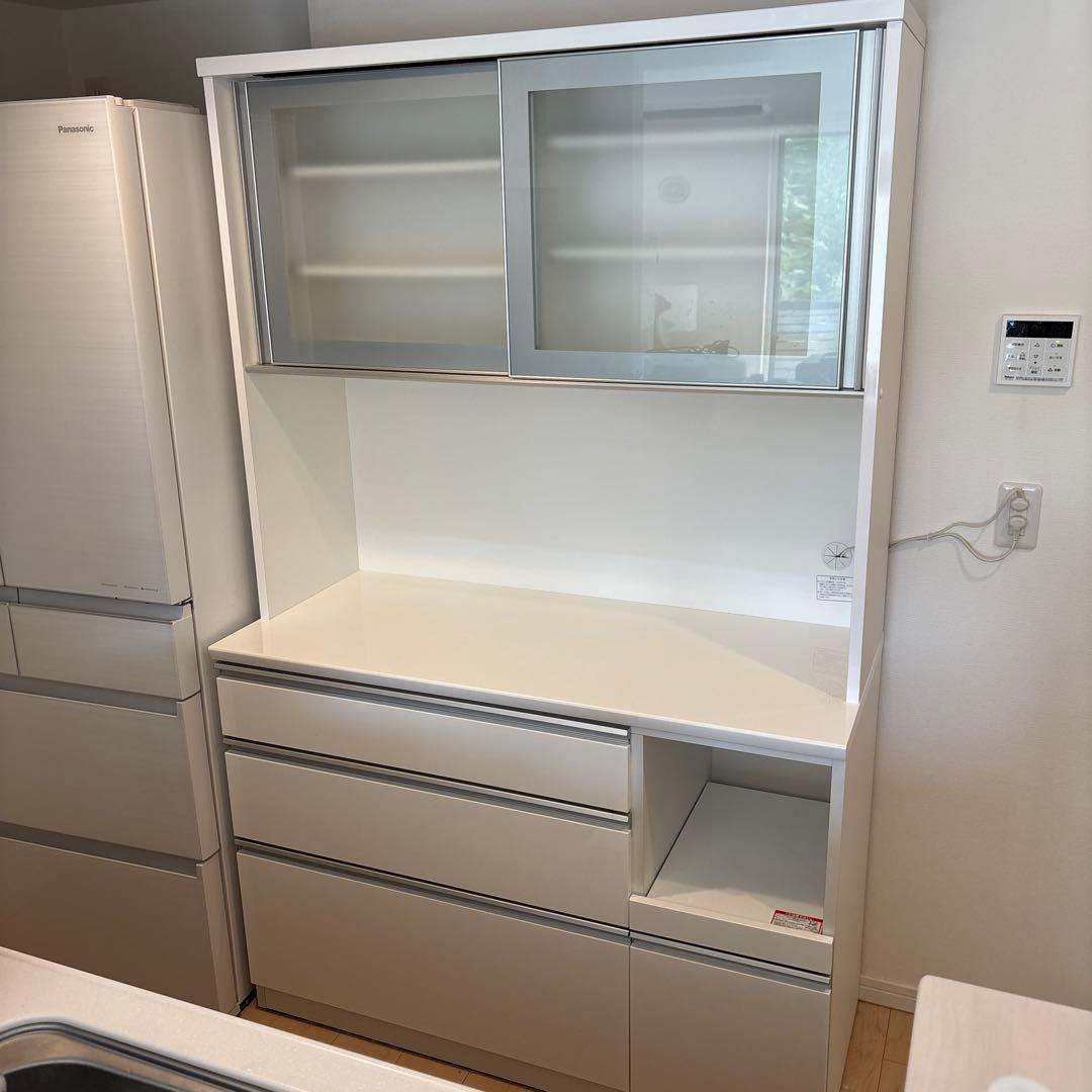 【送料込み】ニトリ キッチンボード レジューム W120 ホワイト