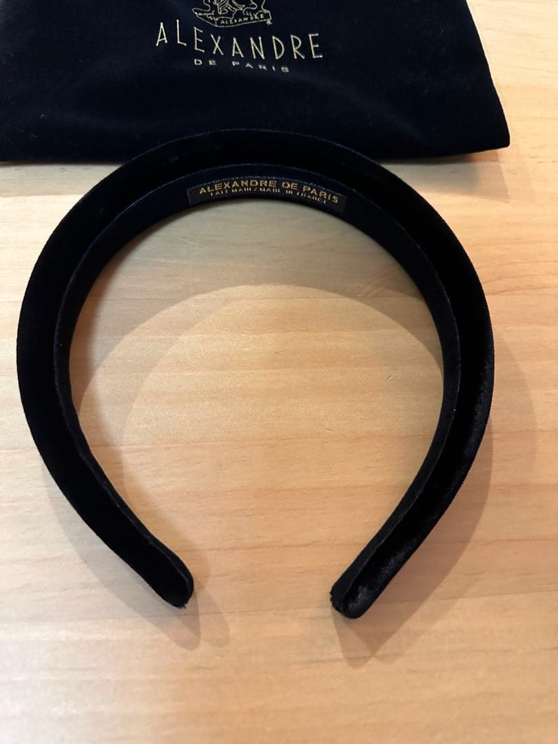 【未使用品】ALEXANDRE DE PARIS ベルベット ヘアバンド