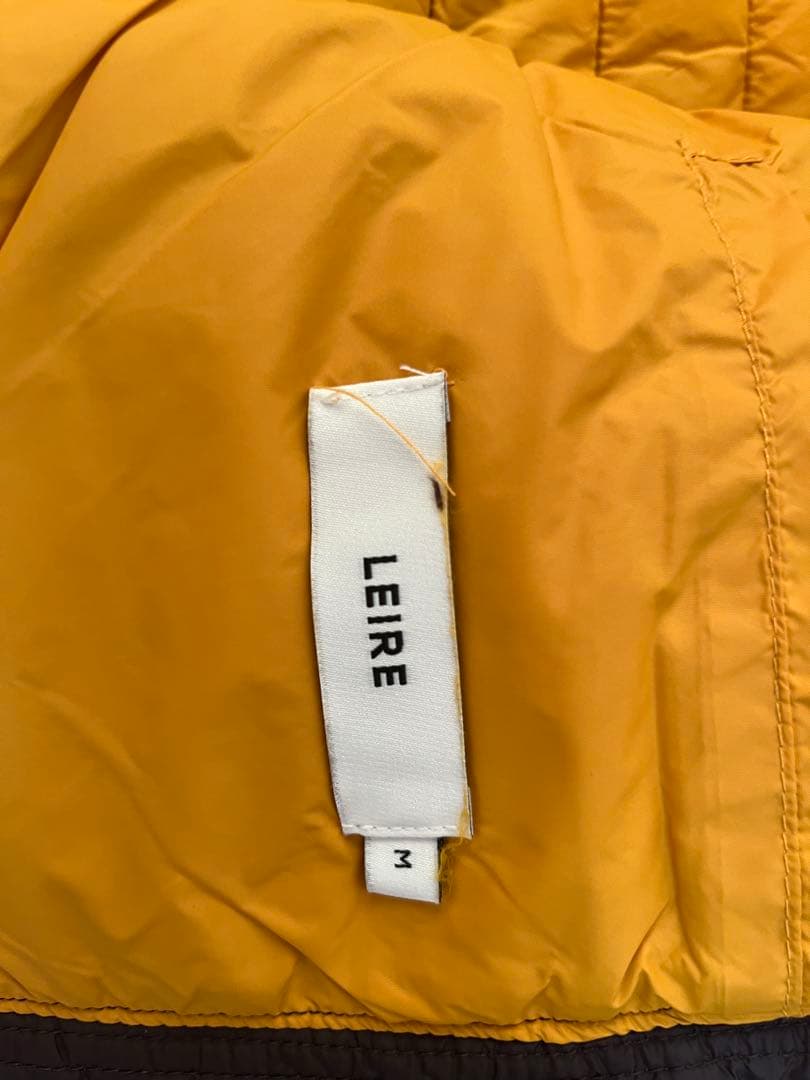 LEIRE エッセンシャルフードバーコロイトダウンジャケット M チャコール