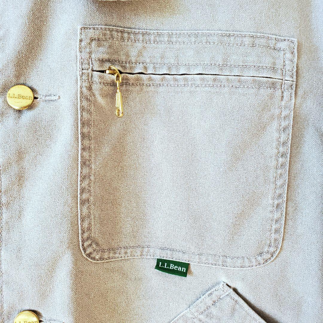 L.L.Bean ブルーベージュ コーデュロイ襟 カバーオール