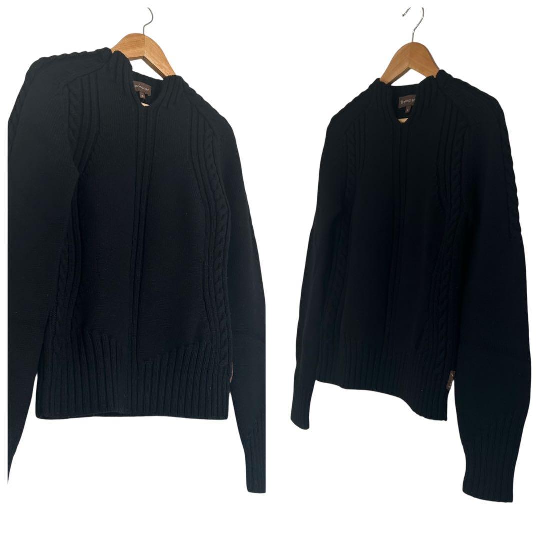 極美品‼︎ ◆MONCLER◆ ニットセーター/黒/モンクレール/Ｓ