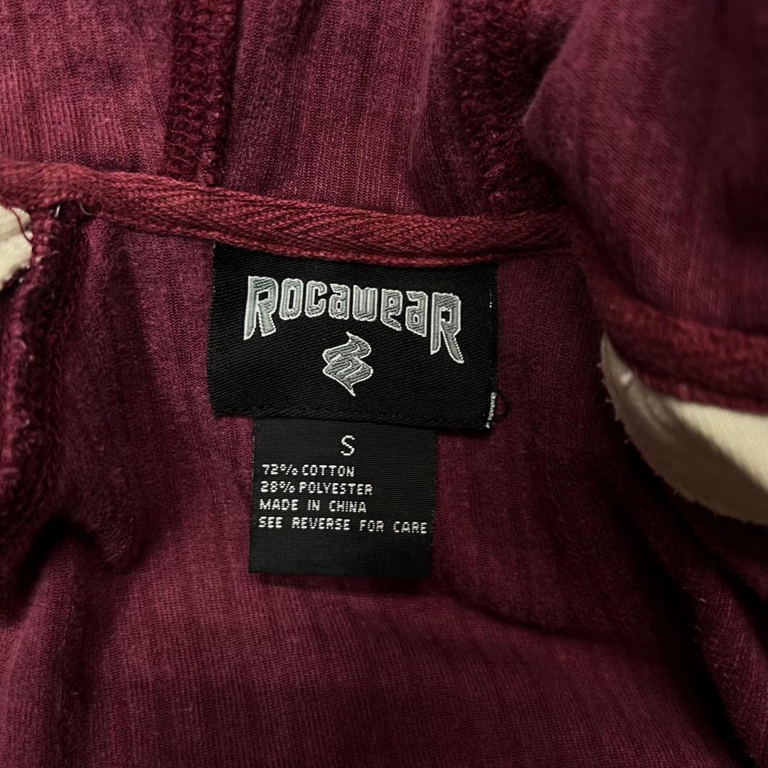 希少　ROCA WEAR ベロア　ジップアップ　フーディ　平成ギャル　y2k