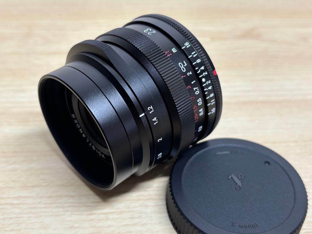 ホクトレンダー NOKTON 23mm F1.2 Xマウント フィルター付き