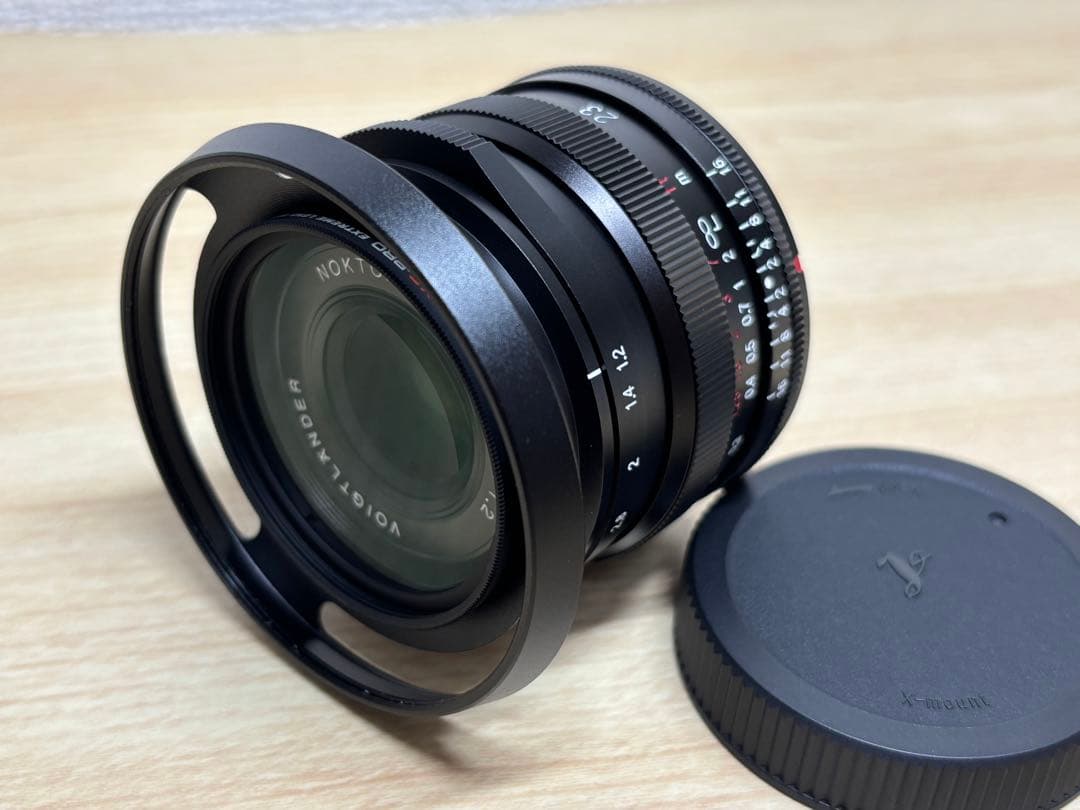 ホクトレンダー NOKTON 23mm F1.2 Xマウント フィルター付き