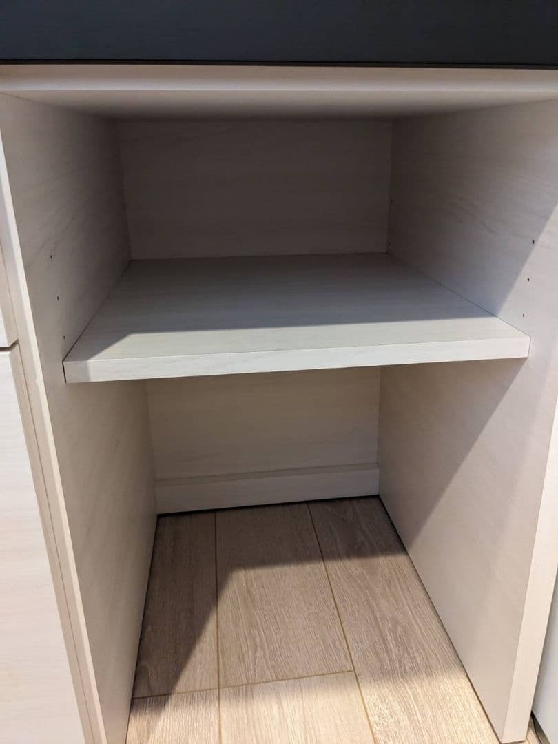 【送料　設置費込み】美品　食器棚　パモウナSY 幅90cm　ホワイト