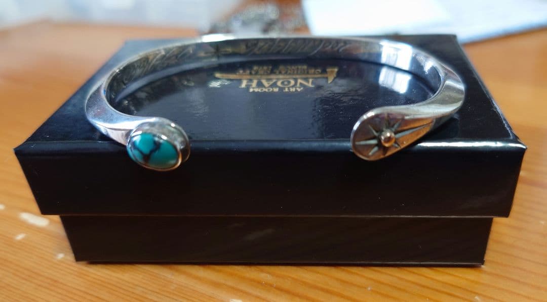 値下げ！BIG HAND シルバー バングル　ターコイズ　中古