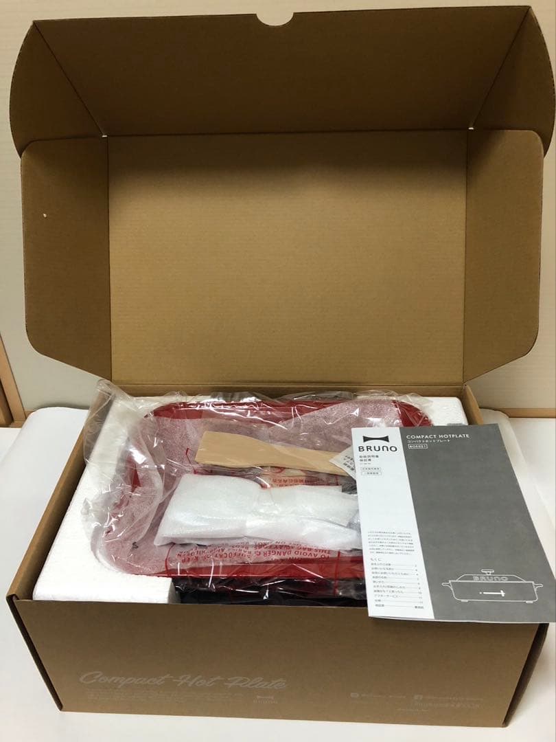 ブルーノ　コンパクトホットプレート　赤　BRUNO