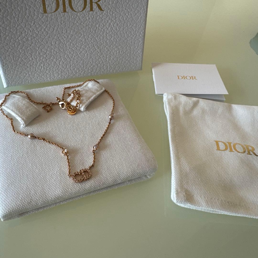 Dior クリスタル装飾 ネックレス