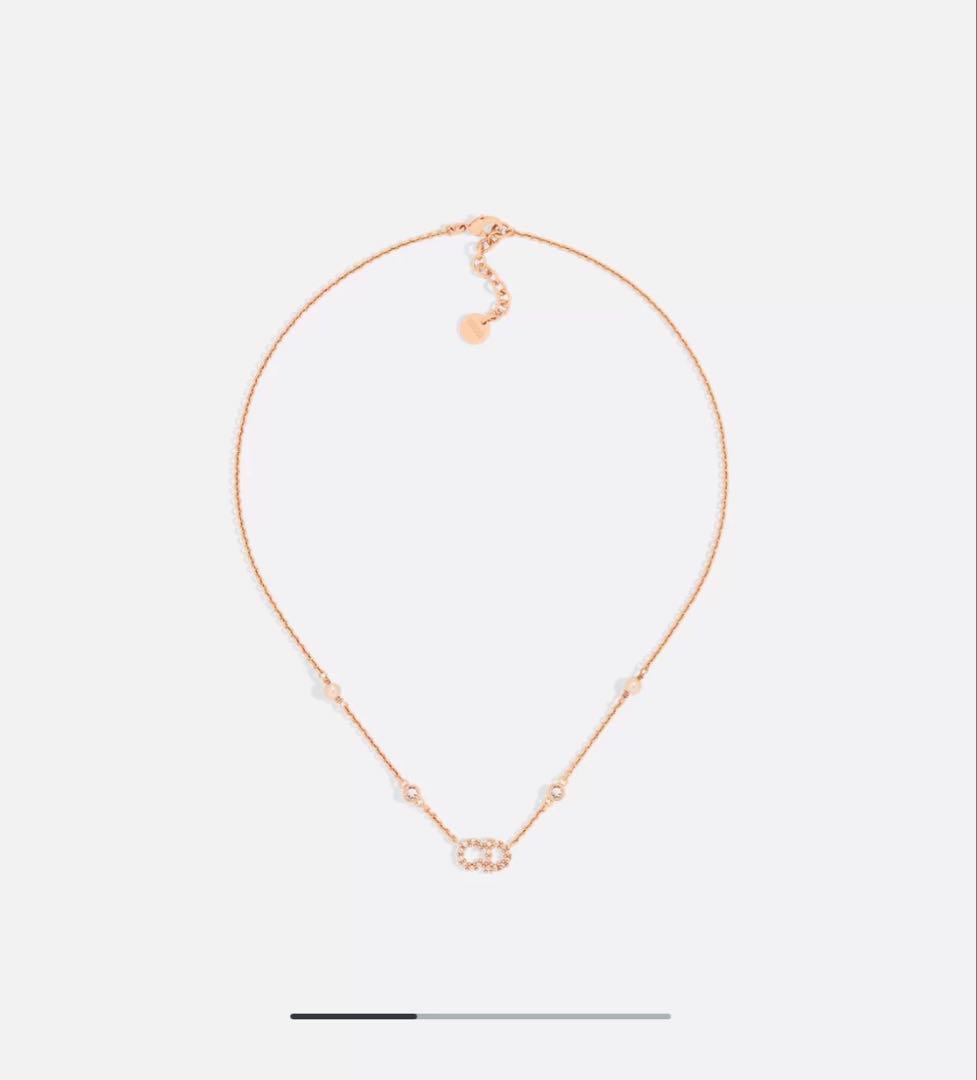 Dior クリスタル装飾 ネックレス