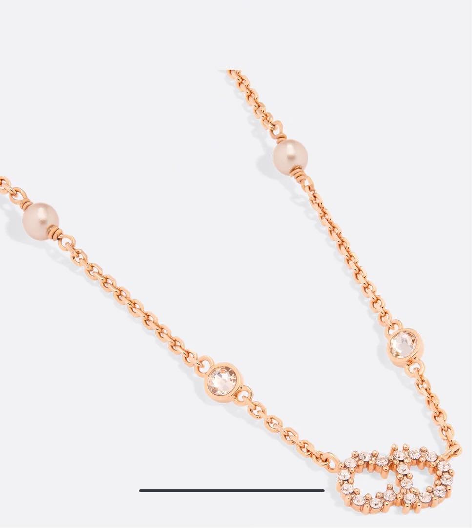 Dior クリスタル装飾 ネックレス