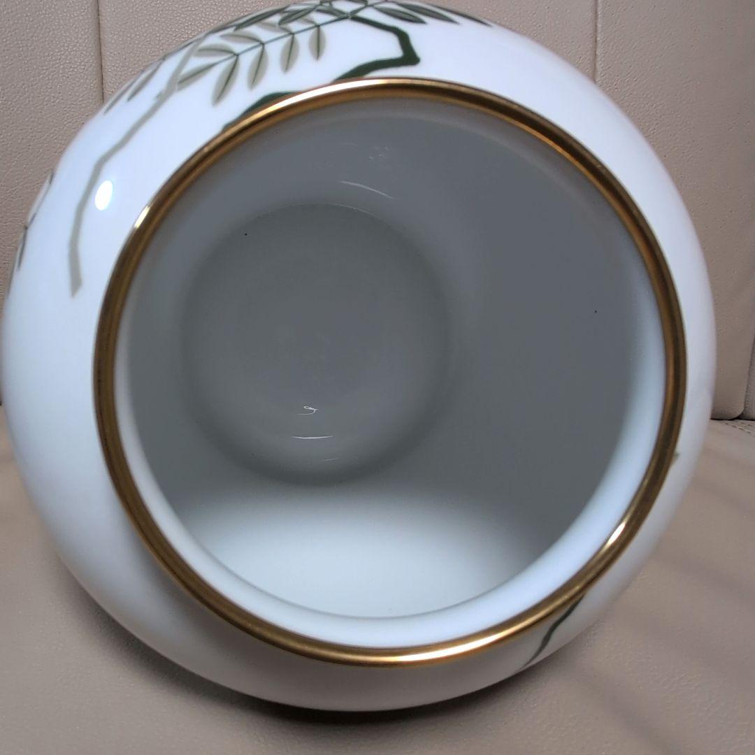 【未使用】大倉陶園 花瓶 藤 花器 フラワーベース