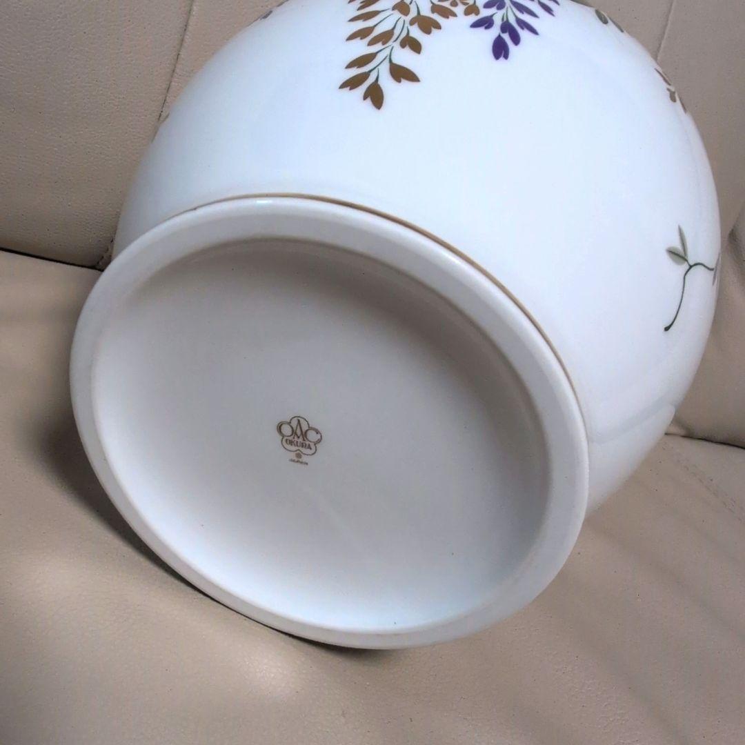 【未使用】大倉陶園 花瓶 藤 花器 フラワーベース