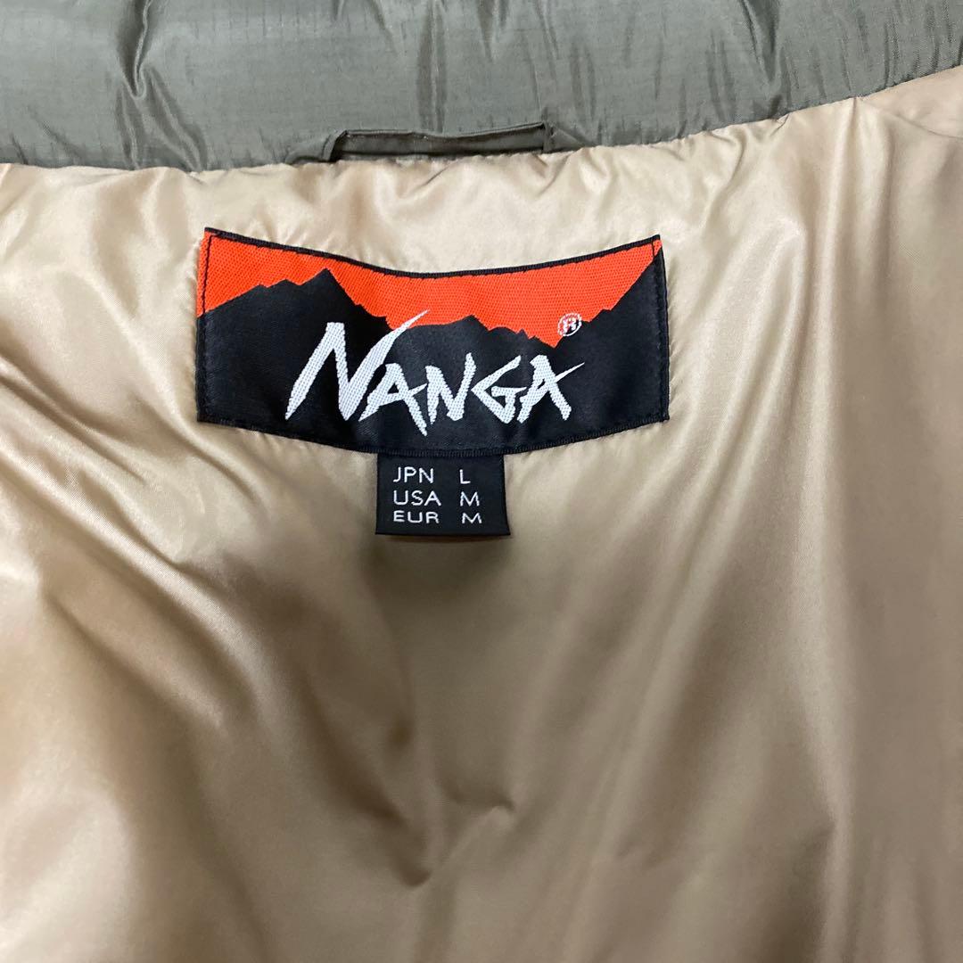 NANGA beaver ダウン 日本Lサイズ ロゴ刺繍