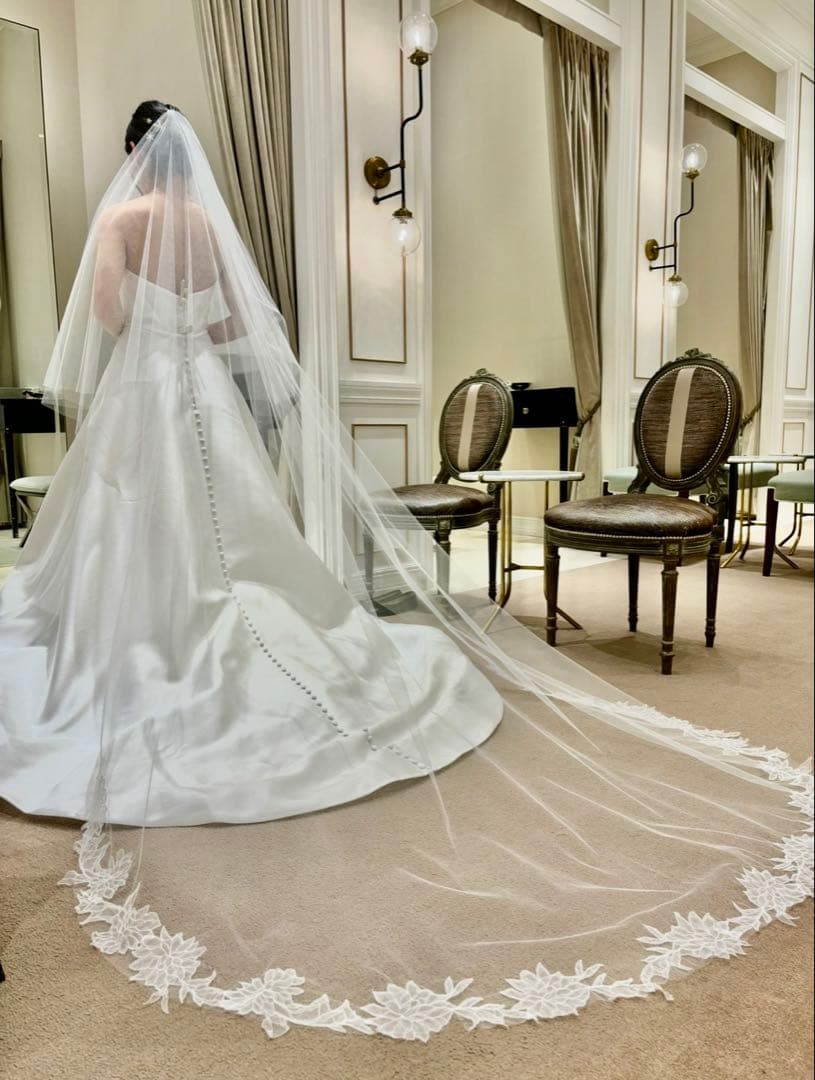 トリートドレッシング ロングウェディングベール レース