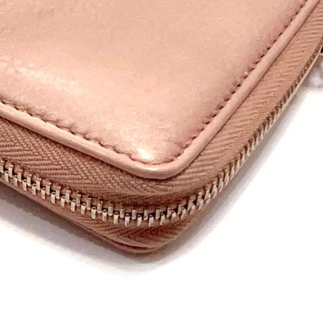 グッチ 長財布 ソーホー インターロッキング レザー ラウンドファスナー ピンク