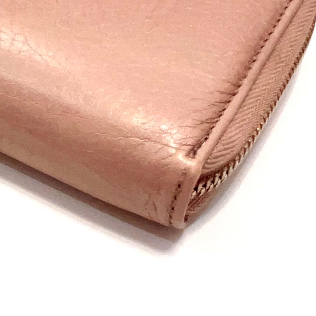 グッチ 長財布 ソーホー インターロッキング レザー ラウンドファスナー ピンク