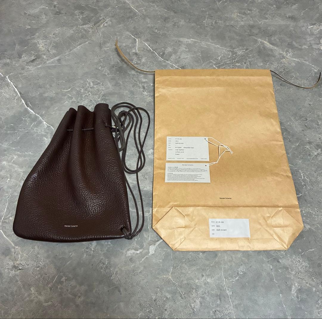 Hender Scheme zacc/dark brown ショルダーバッグ