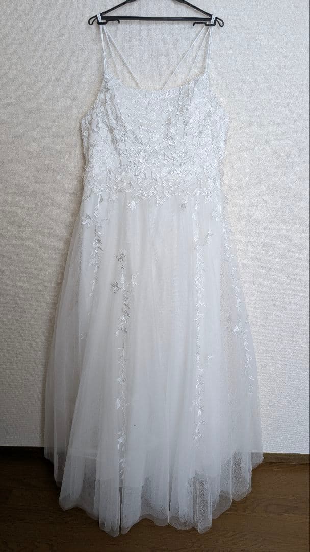 mei/ウェディングドレス　トレーン＆ベール＆インナースカート付き