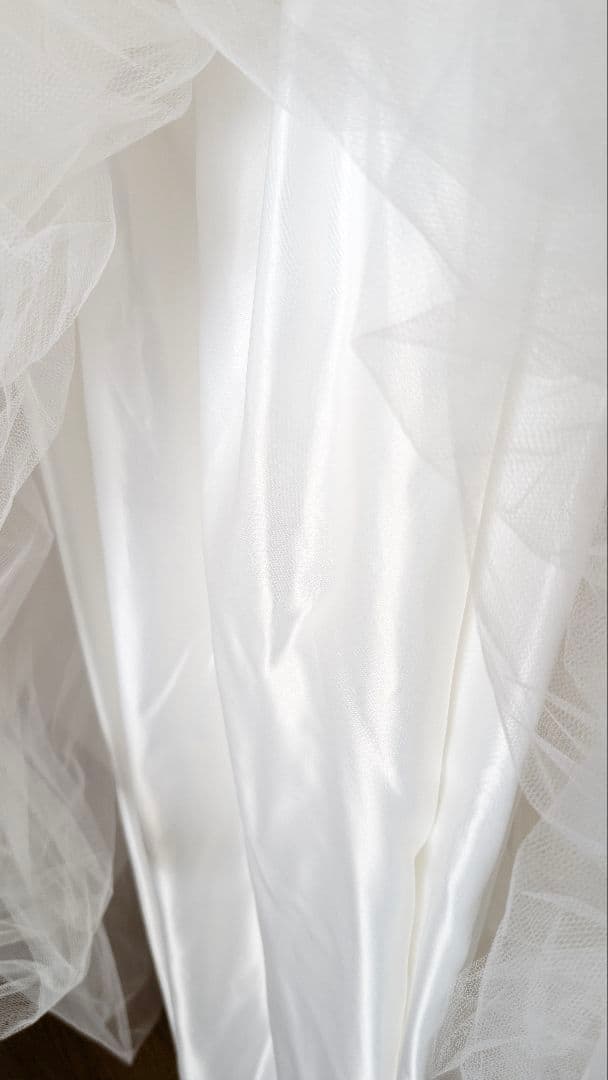 mei/ウェディングドレス　トレーン＆ベール＆インナースカート付き